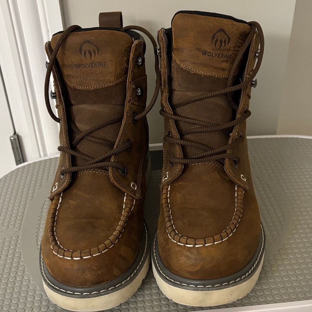 Wolverine Men's Tan Leather Boots - Picture 2 of 6